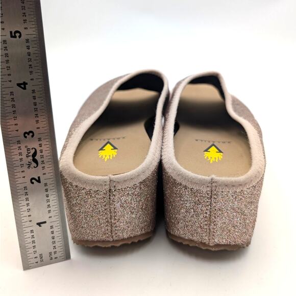 Volatile Festina Wedge Sandal Women's Slip-On Glitter Blush Size US7 EU37.5 - Picture 4 of 11